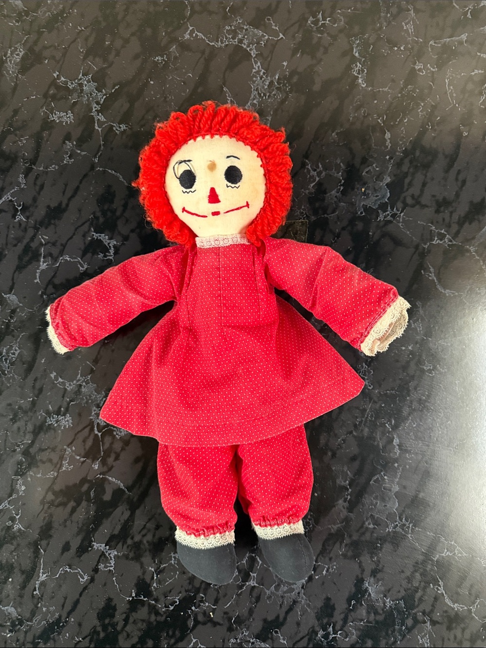 Red Rag Doll Plush Toy for Kids - Cozy Cuddly Companion